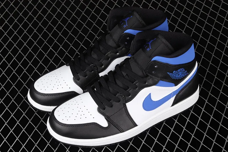 All categories Air Jordan Jordan series basketball shoes Air Jordan 1 Mid G version pure original Air Jordan 1 Mid AJ1 Joe 1 Royal Blue China basketball shoes 554724-140